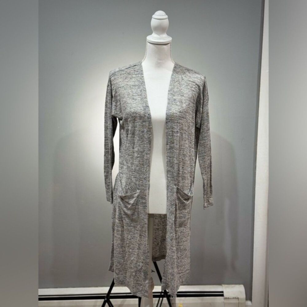 Clearout! Gray Long Duster Cardigan Size M VGUC